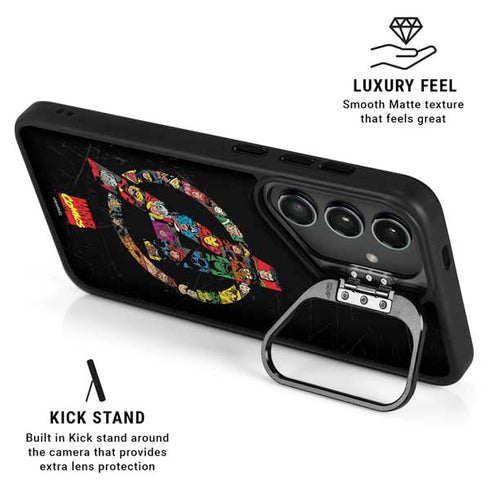 Marvel Classic Comics Avengers Logo Galaxy S25 Ultra Kickstand Case